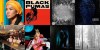 This combination of photos shows cover art for Grammy nominees for Album of the Year, top row from left, “Chilombo,” by Jhené Aiko; “Black Pumas (Deluxe Edition),” by Black Pumas; “Everyday Life,” by Coldplay; “Djesse Vol. 3,” by Jacob Collier; bottom row from left, “Women In Music Pt. III,” by HAIM; “Future Nostalgia,” by Dua Lipa; “Hollywood’s Bleeding,” by Post Malone; and “folklore,” by Taylor Swift. (Def Jam/ATO/Parlophone-Atlantic/Interscope-Decca-Hajanga/Columbia Records/Warner/Republic/Republic via AP)