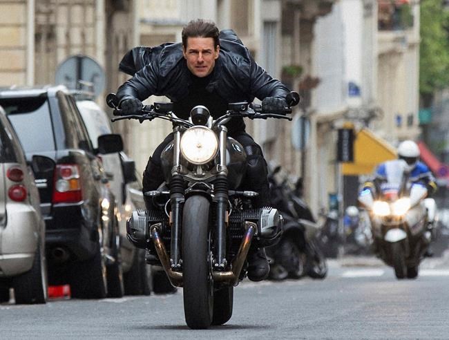 This image released by Paramount Pictures shows Tom Cruise in a scene from