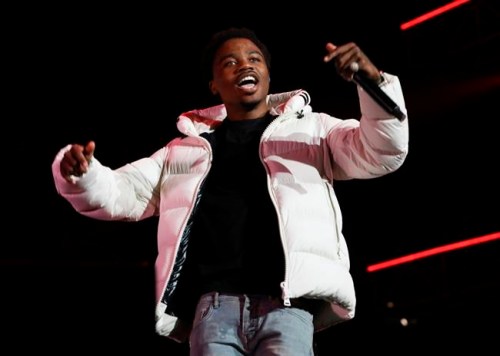 FILE - Roddy Ricch performs at the 7th annual BET Experience in Los Angeles on June 21, 2019. Ricch is nominated for eight American Music Awards. The 2020 American Music Awards will air live on Nov. 22 on ABC. (Photo by Mark Von Holden/Invision/AP, File)