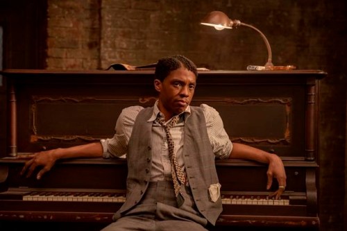 This image released by Netflix shows Chadwick Boseman in 