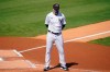 New York Yankees' Manager Aaron Boone stands on the field before a spring baseball game against the Toronto Blue Jays Sunday, Feb. 28, 2021, in Tampa, Fla. (AP Photo/Frank Franklin II)