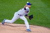 New York Mets starting pitcher Jacob deGrom throws in the first inning of a baseball game against the Miami Marlins, Wednesday, Aug. 26, 2020, in New York. (AP Photo/John Minchillo)