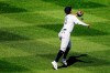 New York Yankees second baseman Thairo Estrada misses a ball that dropped for an RBI single by Baltimore Orioles' Ryan Mountcastle in the sixth inning of a baseball game, Saturday, Sept. 12, 2020, in New York. (AP Photo/John Minchillo)