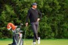 Tiger Woods pauses on the fourth tee during practice before the U.S. Open Championship golf tournament at Winged Foot Golf Club, Wednesday, Sept. 16, 2020, in Mamaroneck, N.Y. (AP Photo/John Minchillo)