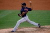 Boston Red Sox relief pitcher Brandon Workman throws in the ninth inning of a baseball game against the New York Mets, Wednesday, July 29, 2020, in New York. (AP Photo/John Minchillo)