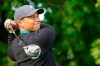 Tiger Woods watches his shot off the 12th tee during practice before the U.S. Open Championship golf tournament at Winged Foot Golf Club, Tuesday, Sept. 15, 2020, in Mamaroneck, N.Y. (AP Photo/John Minchillo)