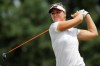 FILE - In this Friday, May 31, 2019 file photo, Anna Nordqvist of Sweden, watches her ball on the 13th tee during the second round of the U.S. Women's Open golf tournament in Charleston, S.C. Anna Nordqvist drained a birdie putt on second playoff hole. The title in hand, the two-time major champion turned to playing partner Lisa Pettersson and hesitated. The major golf tours may have shut down during the coronavirus outbreak, but a handful of mini tours are playing through. (AP Photo/Steve Helber, File)
