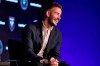 David Beckham, Inter Miami CF co-owner, is interviewed during the Major League Soccer 25th Season kickoff event in New York, Wednesday, Feb. 26, 2020. (AP Photo/Richard Drew)