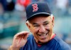 FILE — In this Oct. 1, 2012 file photo, then Boston Red Sox manager Bobby Valentine gestures as he talks to reporters on the field before their baseball game against the New York Yankees at Yankee Stadium, in New York. Valentine, 70, is entering politics, announcing Friday, May 7, 2021 that he is running for mayor of Stamford, Conn. (AP Photo/Kathy Willens, File)