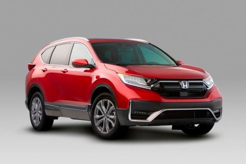 This photo provided by Honda North America shows the Honda CR-V, a compact SUV that has received a number of noteworthy updates for 2020, including more standard driver aids. (Courtesy of Honda North America via AP)