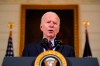 FILE - In this Friday, Feb. 5, 2021, file photo, President Joe Biden speaks in the State Dining Room of the White House, in Washington. (AP Photo/Alex Brandon, File)