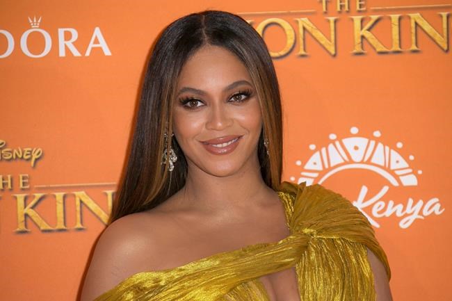 FILE - This July 14, 2019, file photo shows Beyonce at the