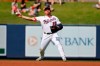 File-This March 2, 2020, file photo shows Washington Nationals third baseman Asdrubal Cabrera throws to first during the fourth inning of a spring training baseball game against the Miami Marlins in West Palm Beach, Fla. The Arizona Diamondbacks have agreed to terms on a $1.75 million, one-year deal with veteran infielder Cabrera, according to a person with knowledge of the negotiations. The agreement was reached on Friday, Feb. 12, 2021, and confirmed by The Associated Press on condition of anonymity because the deal is pending the completion of a successful physical exam. (AP Photo/Jeff Roberson, File)