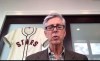 This screengrab from a Zoom call shows David Dombrowski, the Philadelphia Phillies' new president of baseball operations, during a Zoom call Friday, Dec. 11, 2020. Having won titles with Florida in 1997 and Boston in 2018, Dombrowski was hired by Philadelphia and tasked with leading the Phillies to their first championship since 2008. (Zoom via AP)