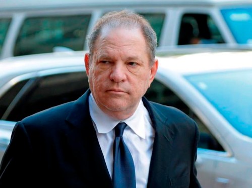 FILE - In this July 9, 2018 file photo, Harvey Weinstein arrives for a pre-trial hearing in New York. Weinstein's trial begins Monday, Jan. 6, 2020, more than two years after a torrent of women began accusing him of misconduct. (AP Photo/Seth Wenig, File)