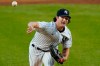 New York Yankees starting pitcher Gerrit Cole delivers during the first inning of a baseball game against the Tampa Bay Rays, Monday, Aug. 31, 2020, at Yankee Stadium in New York. (AP Photo/Kathy Willens)