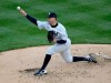 New York Yankees pitcher Corey Kluber throws during the third inning of a baseball game against the Washington Nationals, Saturday, May 8, 2021, at Yankee Stadium in New York. (AP Photo/Bill Kostroun)