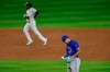 Toronto Blue Jays pitcher Taijuan Walker waits after giving up a solo home run to New York Yankees' Aaron Hicks during the second inning of a baseball game Tuesday, Sept. 15, 2020, in New York. (AP Photo/Adam Hunger)