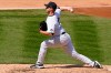 New York Yankees relief pitcher Michael King throws during the fourth inning of the team's baseball game against the Toronto Blue Jays, Sunday, April 4, 2021, at Yankee Stadium in New York. King allowed only one hit in six innings after he came into the game in relief for starting pitcher Domingo GermÃ¡n. (AP Photo/Kathy Willens)