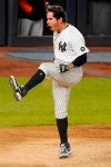 New York Yankees pinch runner Mike Tauchman reacts after scoring the game-trying run during the eighth inning of a baseball game against the Baltimore Orioles, Wednesday, April 7, 2021, at Yankee Stadium in New York. (AP Photo/Kathy Willens)