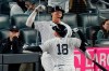 New York Yankees' Aaron Judge, rear, celebrates with Rougned Odor after Odor hit a home run during the fifth inning of the team's baseball game against the Detroit Tigers on Friday, April 30, 2021, in New York. (AP Photo/Frank Franklin II)
