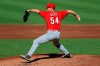 Cincinnati Reds' Sonny Gray throws during an intrasquad game at the baseball team's practice in Cincinnati, Tuesday, July 14, 2020. (AP Photo/Aaron Doster)