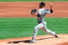 Chicago White Sox' Dylan Cease throws in the first inning during a baseball game against the Cincinnati Reds in Cincinnati, Sunday, Sept. 20, 2020. (AP Photo/Aaron Doster)