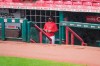 Cincinnati Reds starting pitcher Luis Castillo (58) surveys the field during a rain delay prior to a baseball game against the Chicago Cubs at Great American Ballpark in Cincinnati, Thursday, July 30, 2020. (AP Photo/Bryan Woolston)