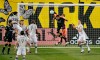 Columbus Crew midfielder Artur (8) goes up for a header against Montreal Impact goalkeeper Clement Diop on a corner kick during the first half of an MLS soccer match in Columbus, Ohio, Wednesday, Oct. 7, 2020. (Kyle Robertson/The Columbus Dispatch via AP)