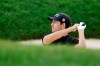 Patrick Cantlay hits from a bunker on the tenth fairway during the first round of the Memorial golf tournament, Thursday, July 16, 2020, in Dublin, Ohio. (AP Photo/Darron Cummings)