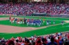 Players from both teams come onto the field in the eighth inning during a baseball game between the Chicago Cubs and the Cincinnati Reds in Cincinnati on Saturday, May 1, 2021. (AP Photo/Jeff Dean)