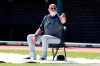 Cleveland Indians manager Terry Francona watches during baseball practice at Progressive Field, Monday, July 6, 2020, in Cleveland. (AP Photo/Ron Schwane)