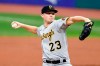 Pittsburgh Pirates starting pitcher Mitch Keller delivers against the Cleveland Indians during the first inning of a baseball game, Friday, Sept. 25, 2020, in Cleveland. (AP Photo/Ron Schwane)