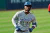 Kansas City Royals' Jorge Soler runs the bases after hitting a solo home run in the first inning in a baseball game against the Cleveland Indians, Saturday, July 25, 2020, in Cleveland. (AP Photo/Tony Dejak)