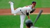 Cleveland Indians starting pitcher Shane Bieber delivers to Minnesota Twins' Max Kepler in the first inning in a baseball game, Tuesday, Aug. 25, 2020, in Cleveland. (AP Photo/Tony Dejak)