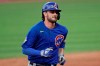Chicago Cubs' Kris Bryant runs the bases after hitting a solo home run in the sixth inning in a baseball game against the Cleveland Indians, Wednesday, Aug. 12, 2020, in Cleveland. (AP Photo/Tony Dejak)