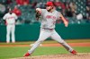 Cincinnati Reds starting pitcher Wade Miley delivers in the sixth inning of a baseball game against the Cleveland Indians, Friday, May 7, 2021, in Cleveland. (AP Photo/Tony Dejak)
