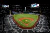 The Houston Astros play the Texas Rangers in the second inning of a baseball game at Globe Life Field in Arlington, Texas, Thursday, Sept. 24, 2020. (AP Photo/Tony Gutierrez)