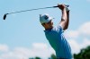 Harris English hits hits his tee shot on the 17th hole in the first round of the Northern Trust golf tournament at TPC Boston, Thursday, Aug. 20, 2020, in Norton, Mass. (AP Photo/Charles Krupa)