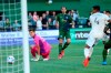 Portland Timbers midfielder Diego Valeri (8) scores his 100th MLS goal, early in the first half against Los Angeles FC during an MLS soccer match Wednesday, July 21, 2021, in Portland, Ore. (Sean Meagher/The Oregonian via AP)
