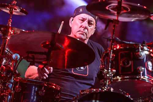 CP
Neil Peart performs during the final show of Rush's R40 Tour at The Forum in Los Angeles on Saturday in 2015. (Rich Fury / Invision files)