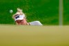 Anna Nordqvist, of Sweden, hits out of a bunker on the 16th hole during the third round at the KPMG Women's PGA Championship golf tournament at the Aronimink Golf Club, Saturday, Oct. 10, 2020, in Newtown Square, Pa. (AP Photo/Matt Slocum)
