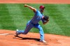 Philadelphia Phillies starting pitcher Zack Wheeler throws the ball during the first inning of a baseball game against the Milwaukee Brewers, Thursday, May 6, 2021, in Philadelphia. (AP Photo/Derik Hamilton)