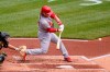 St. Louis Cardinals' Harrison Bader hits a three-run home run during the second inning of a baseball game in Pittsburgh, Sunday, May 2, 2021.(AP Photo/Gene J. Puskar)
