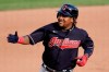 Cleveland Indians' Jose Ramirez rounds third after hitting a solo home run off Pittsburgh Pirates relief pitcher Kyle Crick during the fifth inning of an exhibition baseball game in Pittsburgh, Wednesday, July 22, 2020. (AP Photo/Gene J. Puskar)