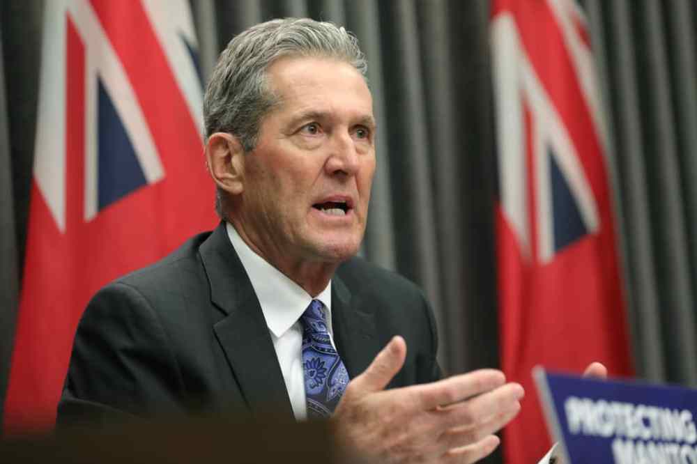 RUTH BONNEVILLE / WINNIPEG FREE PRESS
Manitoba Premier Brian Pallister: Manitoba needs to “continue in this direction.”