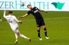 FILE - Philadelphia Union's Alejandro Bedoya, right, and Chicago Fire's Djordje Mihailovic, left, go after the ball during the second half of an MLS soccer match Wednesday, Oct. 28, 2020, in Chester, Pa. The best team in MLS is the one with the least awareness in Philadelphia. But the Union have emerged after 12 long years not only as a team on the brink of clinching the best record in the league with a win Sunday, Nov. 1, but as a true contender to win the championship. (Charles Fox/The Philadelphia Inquirer via AP, File)