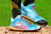 Pittsburgh Pirates pitcher Derek Holland pays tribute to Mister Rogers as he pitches against the Chicago Cubs during a baseball game Wednesday, Sept. 2, 2020, in Pittsburgh. When he entered in the fifth inning,