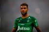 FILE - In this Sept.1, 2019 file photo, Saint-Etienne's Denis Bouanga reacts during the French League One soccer match between Marseille and Saint-Étienne at the Velodrome stadium in Marseille, southern France.Striker Denis Bouanga's move from Nimes to Saint-Etienne did not make headlines this summer. The 4.5 million euros deal has however proved to be one of the most astute purchase of the transfer windows, with the Gabon international blossoming into a consistent and decisive scorer with the ten-time champions under the guidance of new coach Claude Puel. (AP Photo/Daniel Cole, File)