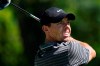 Rory McIlroy, of Northern Ireland, watches his tee shot on the third hole during the second round of the Charles Schwab Challenge golf tournament at the Colonial Country Club in Fort Worth, Texas, Friday, June 12, 2020. (AP Photo/David J. Phillip)